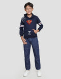 Character Sweater Superman Logo Anak Laki-laki