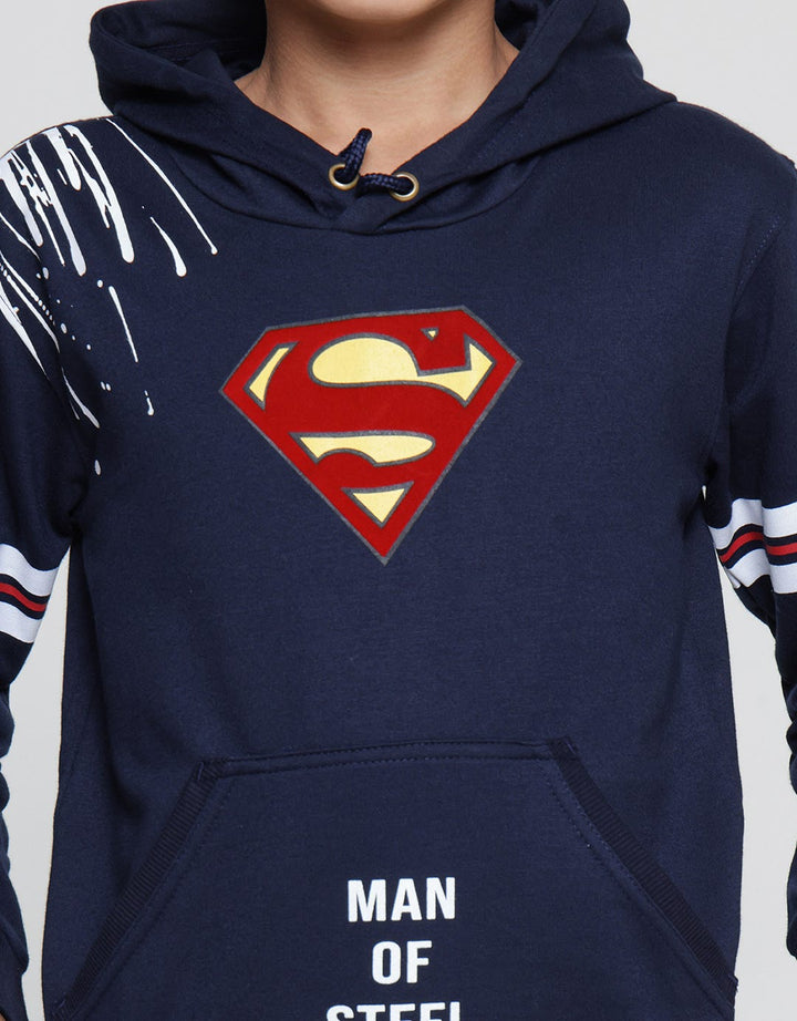 Character Sweater Superman Logo Anak Laki-laki