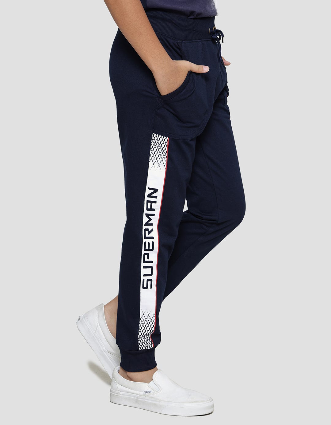 Character Superman Logo Lis C Jogger Anak Laki-laki