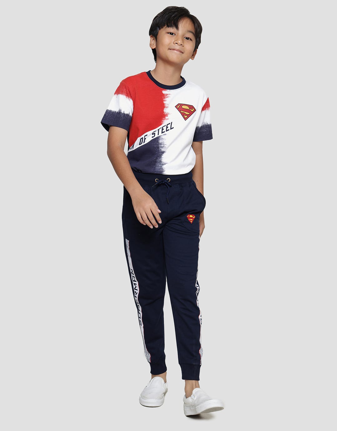 Character Superman Logo Lis C Jogger Anak Laki-laki