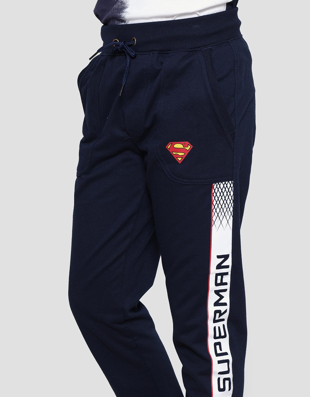Character Superman Logo Lis C Jogger Anak Laki-laki