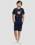 Character Superman Logo Lis C Celana Pendek Anak Laki-Laki