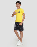 Character Batman Pose Print Kaos Anak Laki-laki