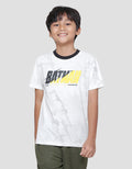 Character Batman Tulisan Marble Kaos Lengan Pendek Anak Laki-laki