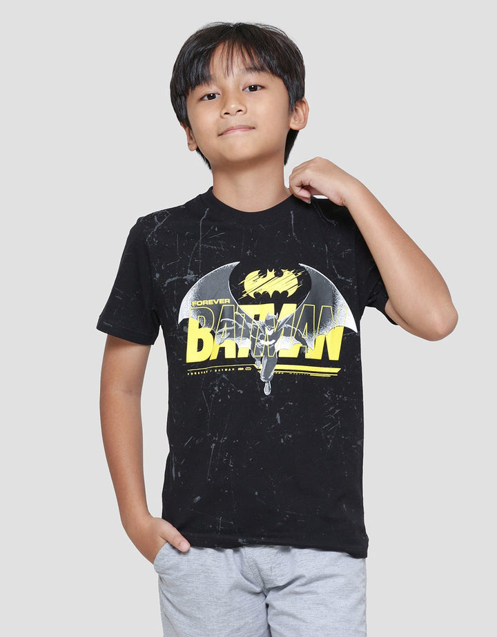Character Batman Fly Marble Kaos Lengan Pendek Anak Laki-Laki