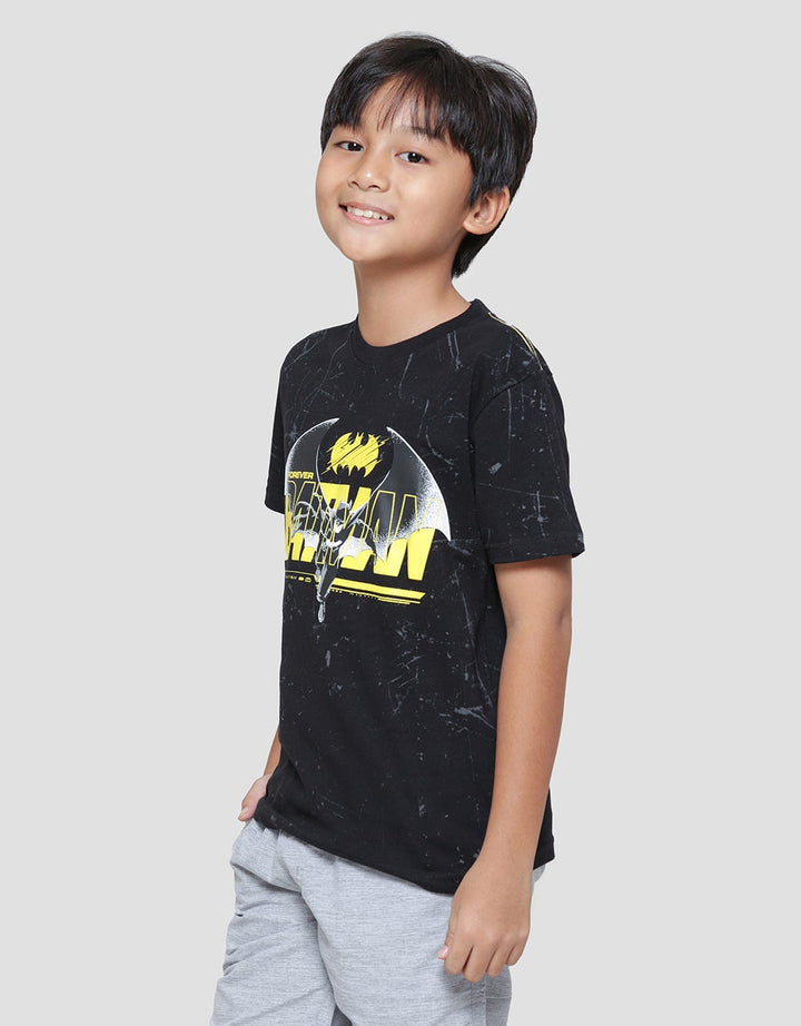Character Batman Fly Marble Kaos Lengan Pendek Anak Laki-Laki
