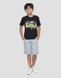 Character Batman Fly Marble Kaos Lengan Pendek Anak Laki-Laki