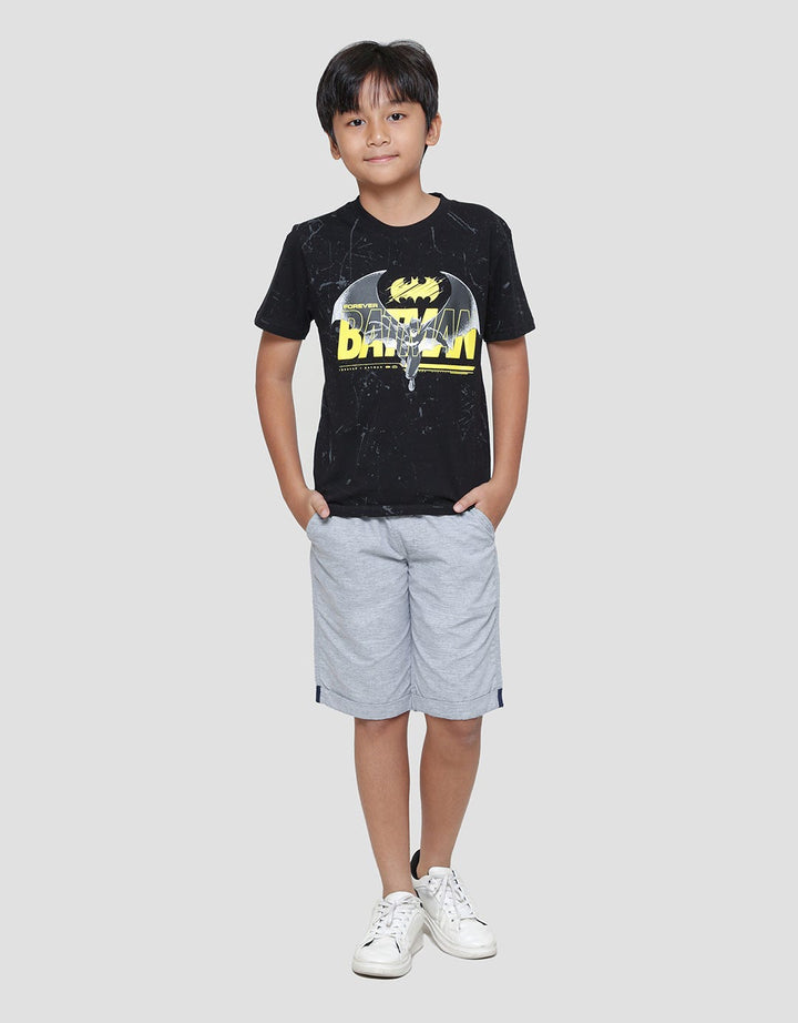 Character Batman Fly Marble Kaos Lengan Pendek Anak Laki-Laki