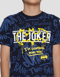 Character Batman Joker Kaos Anak Laki-laki