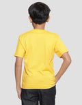 Character Batman Logo Foil Tengah Kaos Lengan Pendek Anak Laki-Laki