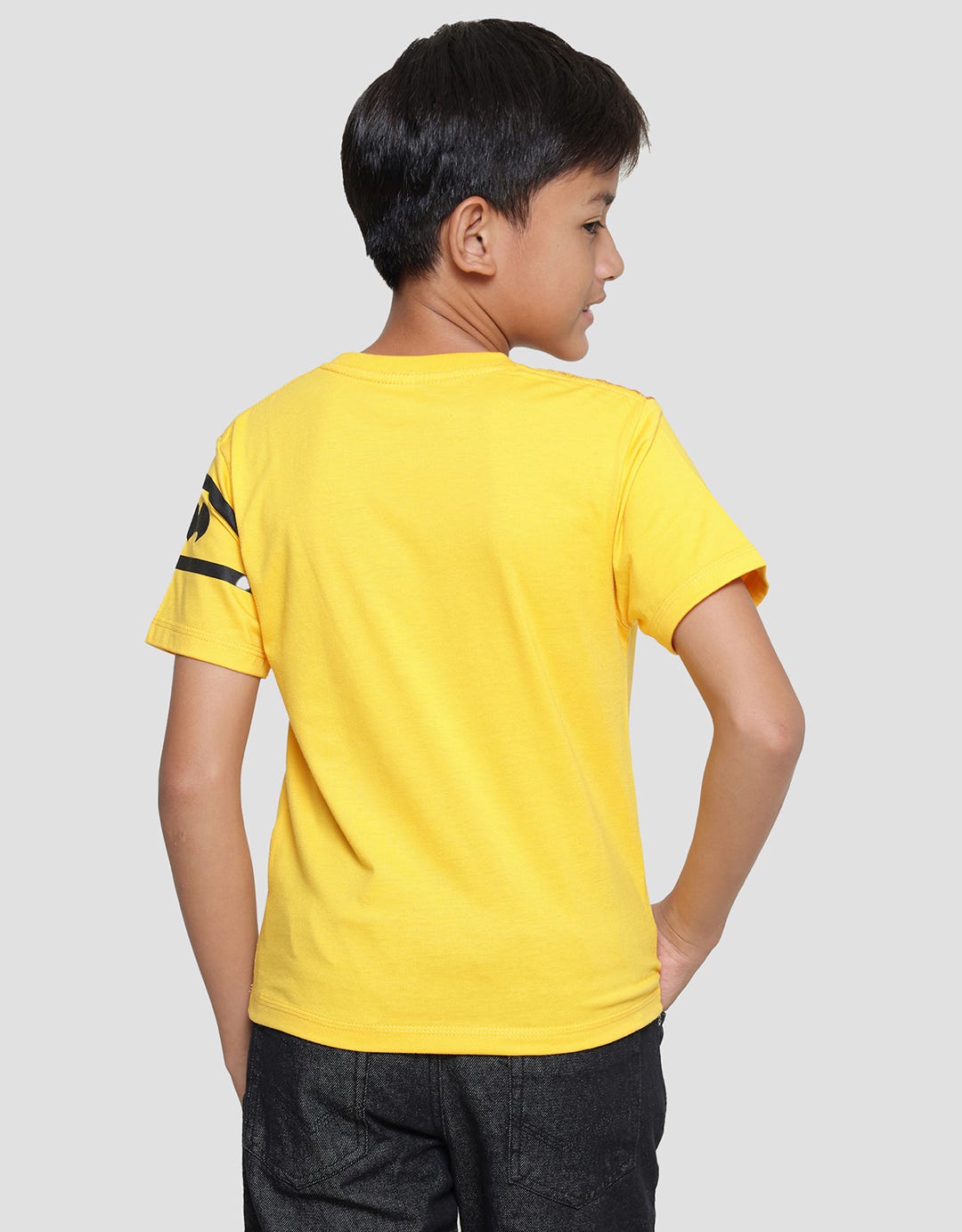 Character Kaos Lengan Pendek Anak Laki-laki  Print Batman Tulisan Tengah
