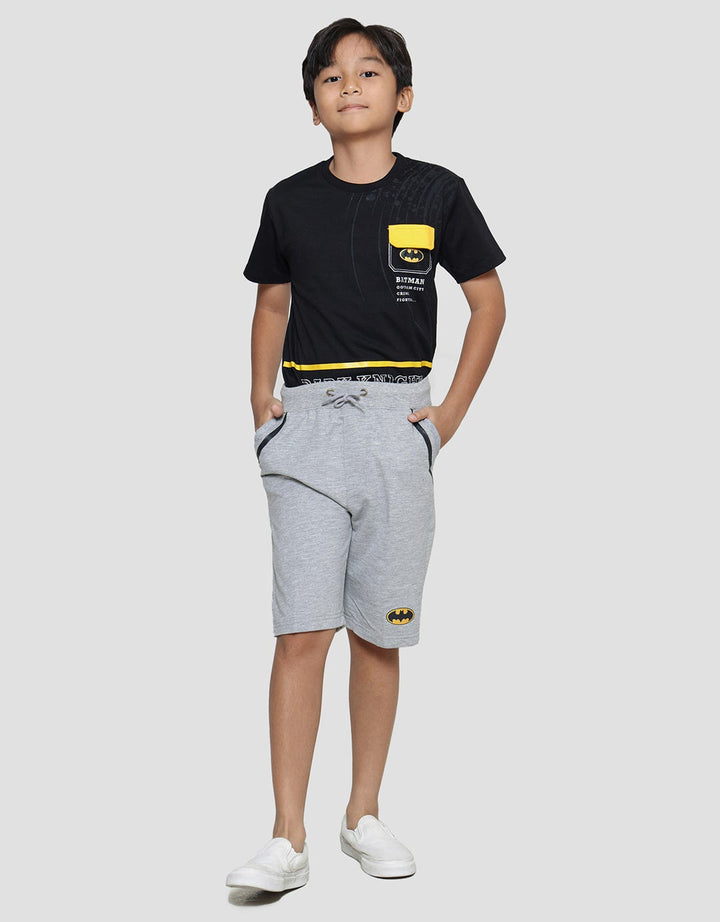 Character Knit Batman Logo Celana Pendek Anak Laki-Laki