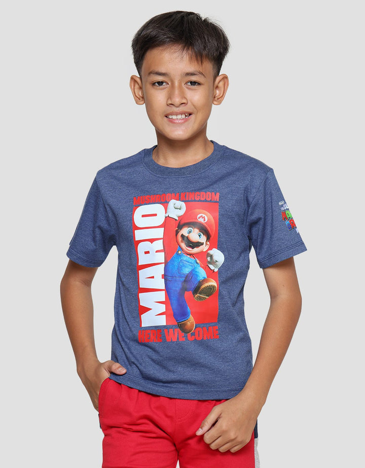 Character Mario Here We Come Kaos Anak Laki-Laki