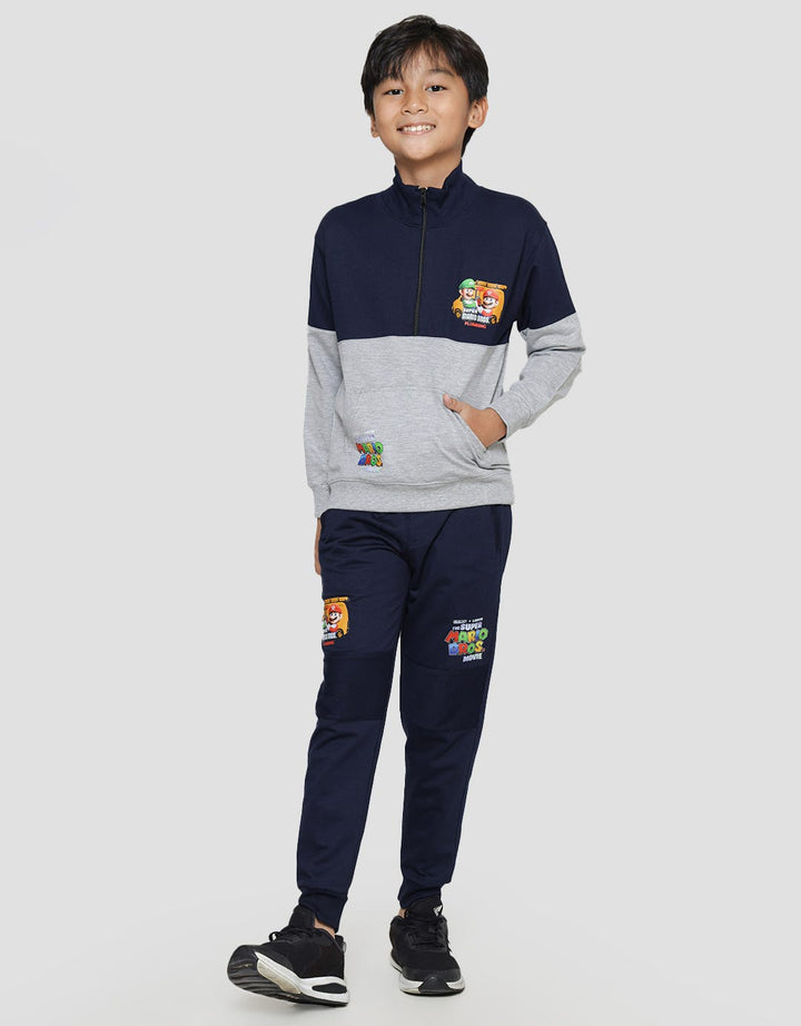 Character Mario Sweater Hoodless Boys