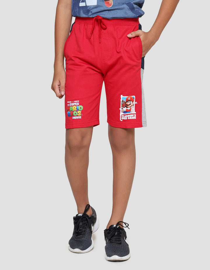Character Mario Logo Celana Pendek Anak Laki-Laki