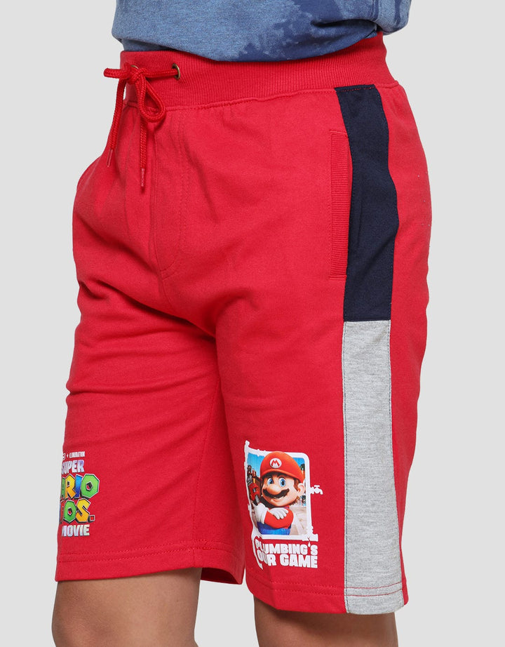 Character Mario Logo Celana Pendek Anak Laki-Laki