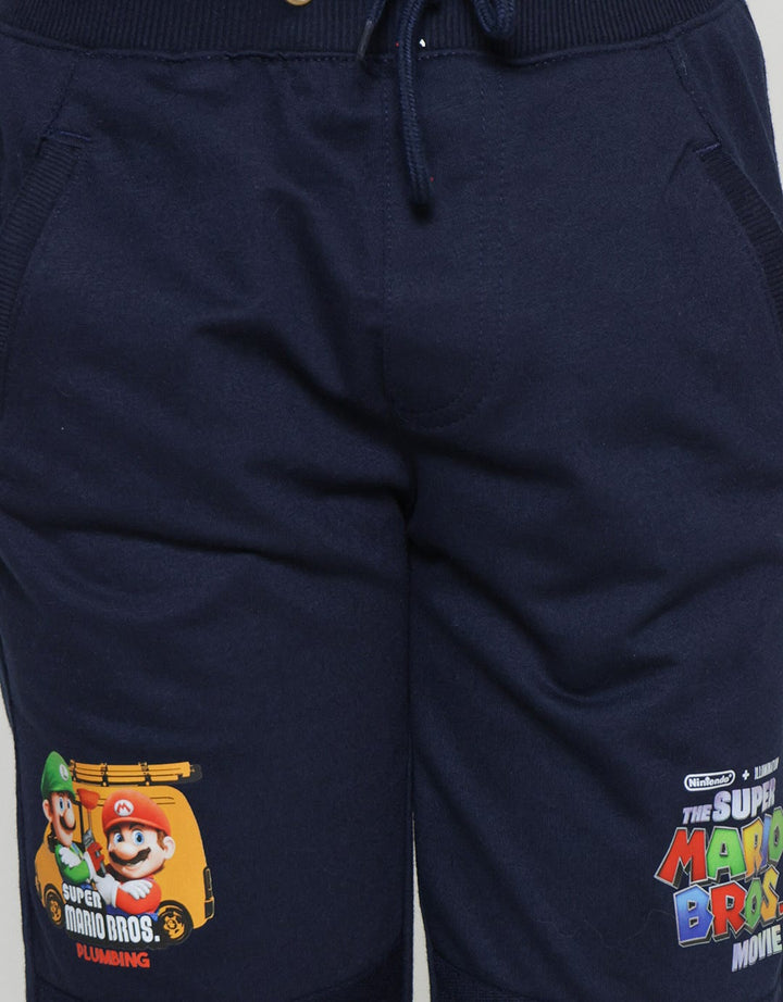 Character Mario Jogger Logo Anak Laki-laki