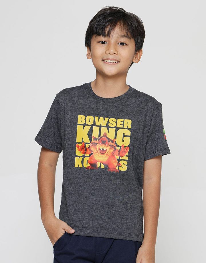 Character Mario Bros Bowser Kaos Anak Laki-laki