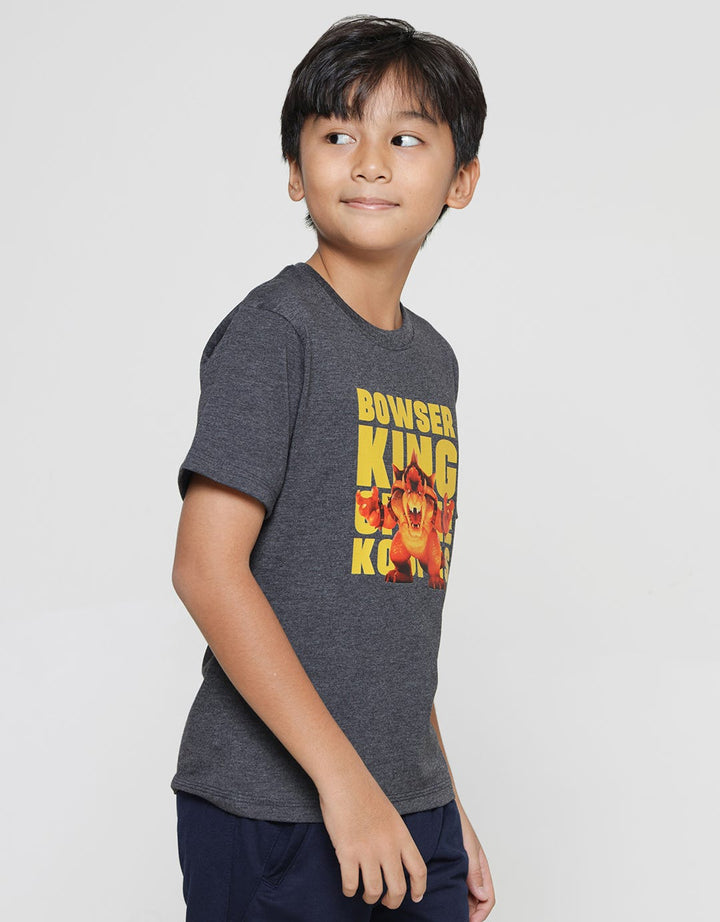 Character Mario Bros Bowser Kaos Anak Laki-laki