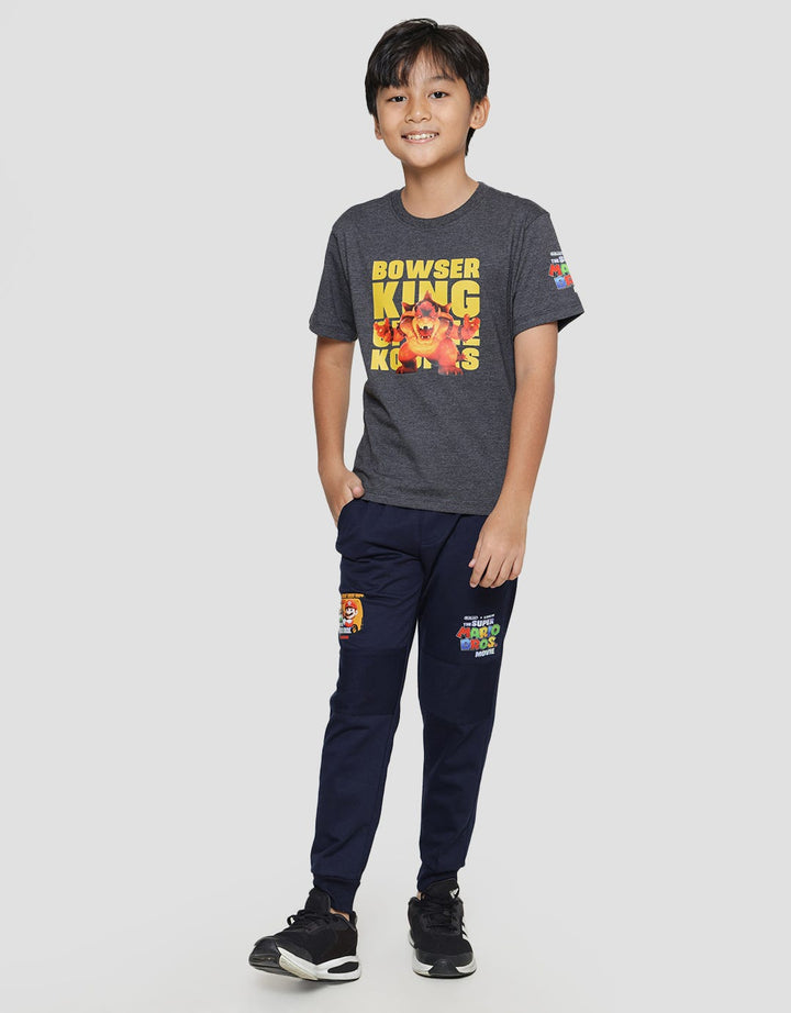 Character Mario Bros Bowser Kaos Anak Laki-laki