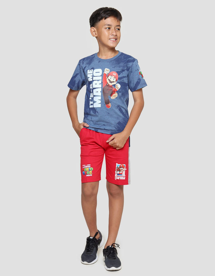 Character Mario Bros It Me Jump Kaos Anak Laki-laki