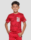 Character Mario Bros Logo Corner Kaos Anak Laki-laki
