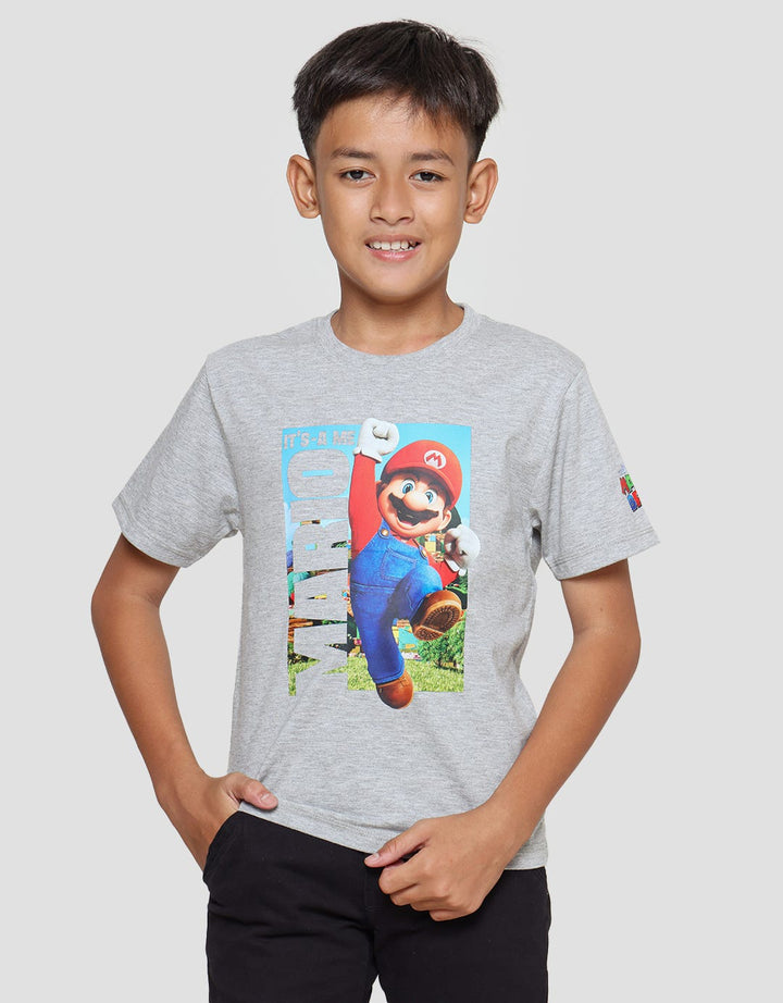 Character Mario Bros Jump Logo Boys T-Shirt