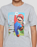 Character Mario Bros Jump Logo Boys T-Shirt