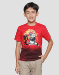 Character Kungfu Panda Ombre Kaos Lengan Pendek Anak Laki-Laki
