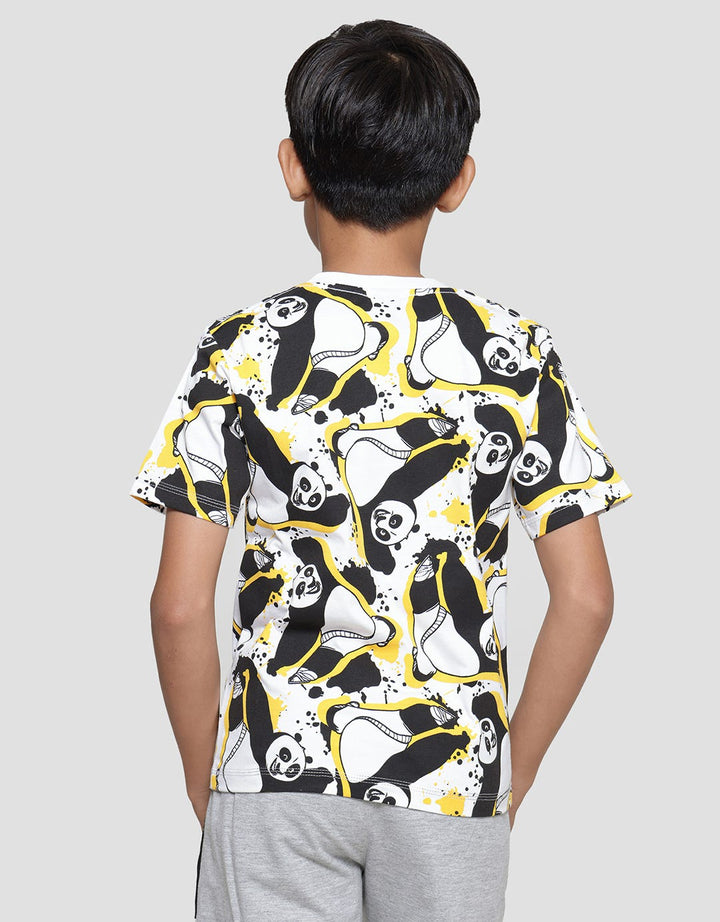 Character Kaos Lengan Pendek Anak Laki-laki  Print Kungfu Panda