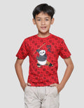 Character Kungfu Panda Fp Stick Kaos Lengan Pendek Anak Laki-Laki