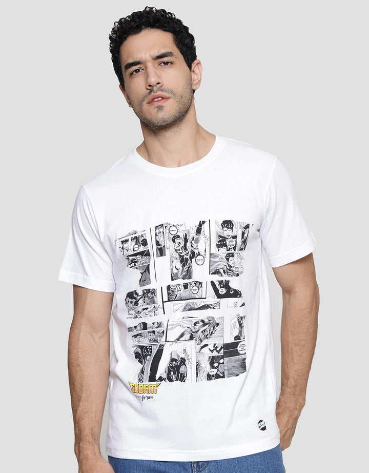 T Zone Bumilangit Comic Godam Kaos Lengan Pendek Pria
