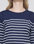 Connexion Neck Stripe Women's Long Sleeve T-Shirt