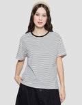 Connexion Women's Short Sleeve T-Shirt Small Stripe Women