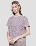 Connexion Women's Short Sleeve T-Shirt Small Stripe Women