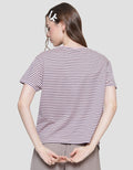 Connexion Women's Short Sleeve T-Shirt Small Stripe Women