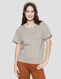 Connexion Women's Short Sleeve T-Shirt Small Stripe Women