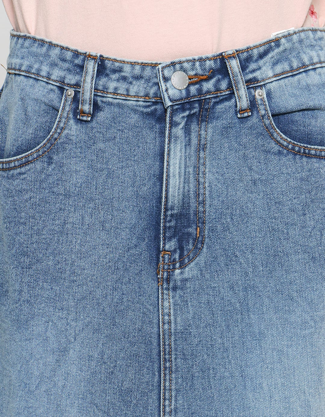 Connexion Midi Skirt 7/8 Denim Wanita