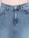 Connexion Midi Skirt 7/8 Denim Women's