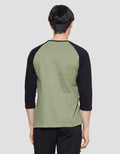 T Zone Raglan 3/4 Men's Camou Theme T-Shirt - Stay Cool