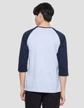 T Zone Kaos Raglan 3/4 Pria Theme Camou - Trust Your Bravery