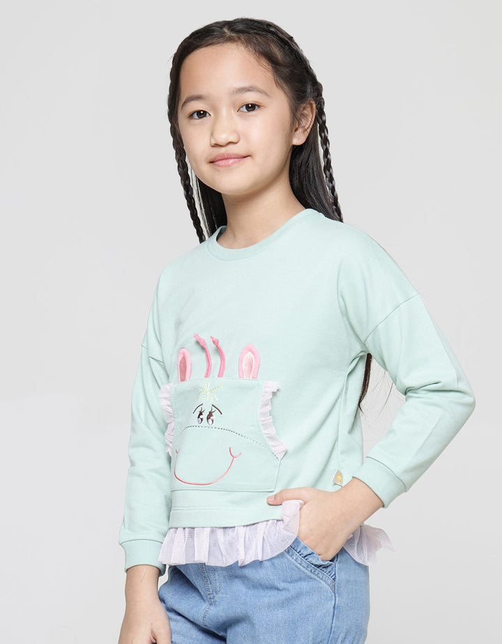 Little M Girrafe Tile Kaos Anak Perempuan