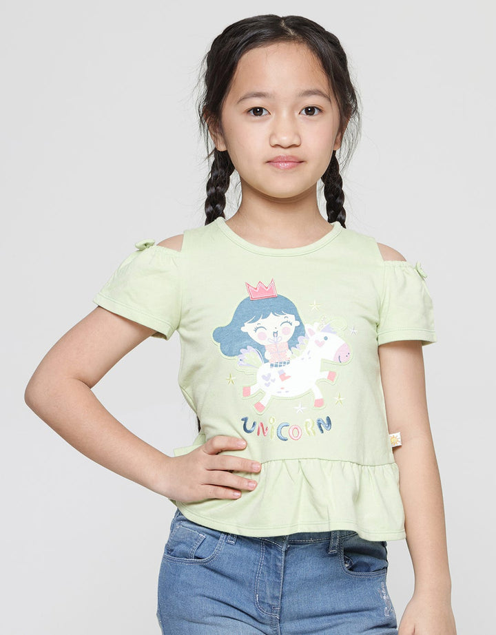 Little M Ruffle Artopunq Kaos Anak Perempuan