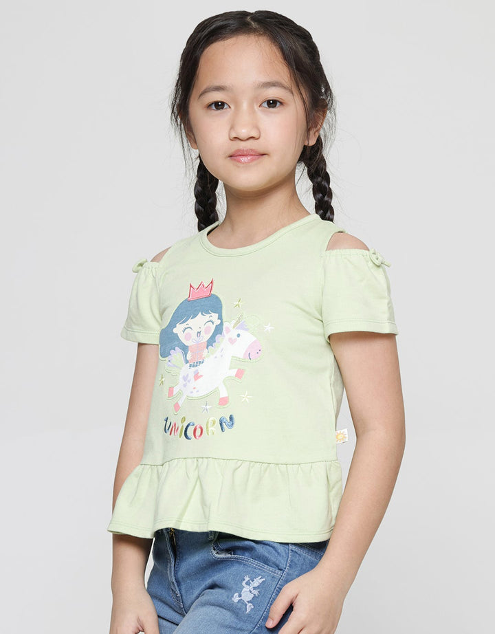 Little M Ruffle Artopunq Kaos Anak Perempuan