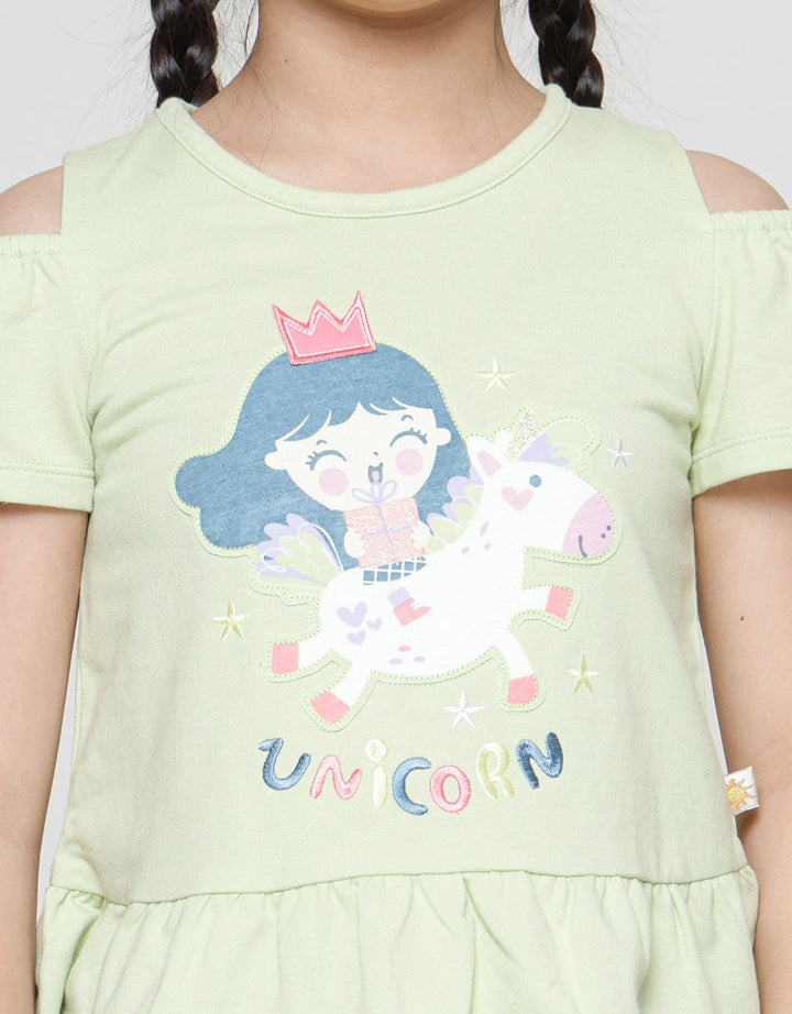 Little M Ruffle Artopunq Kaos Anak Perempuan