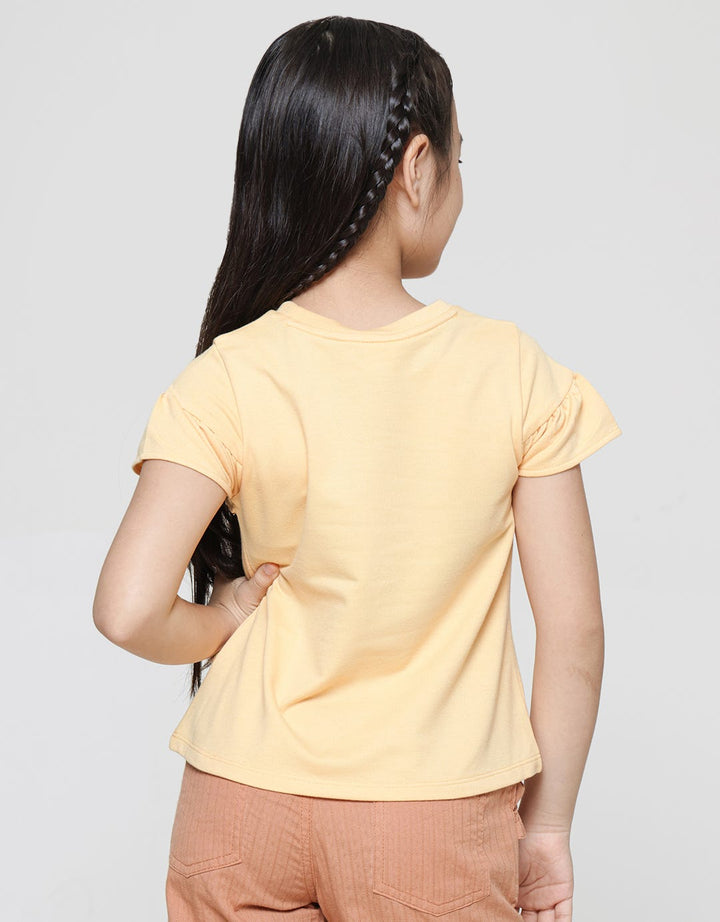 Little M Ruffle Kaos Lengan Pendek Anak Perempuan