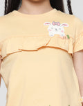 Little M Ruffle Kaos Lengan Pendek Anak Perempuan