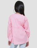 Little M Kerah Ruffle Bordir Bunga 2 Blouse Anak Perempuan
