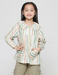 Little M Ruffle Neck Blouse Anak Perempuan