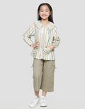 Little M Ruffle Neck Blouse Anak Perempuan